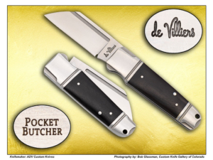 Andre De Villiers Pocket Butcher – Dark Rosewood